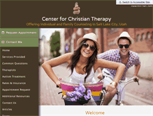 Tablet Screenshot of centerforchristiantherapy.com